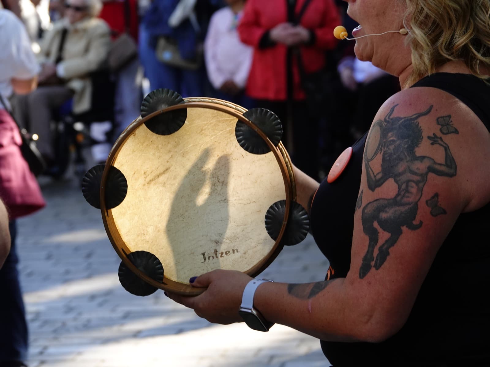 Lekeitioko Dantzazale eguna, argazkia pandero argi
