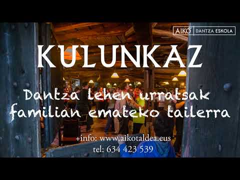 Kulunkaz. Dantza lehen urratsak familian emateko tailerra Bilbon eta Donostian