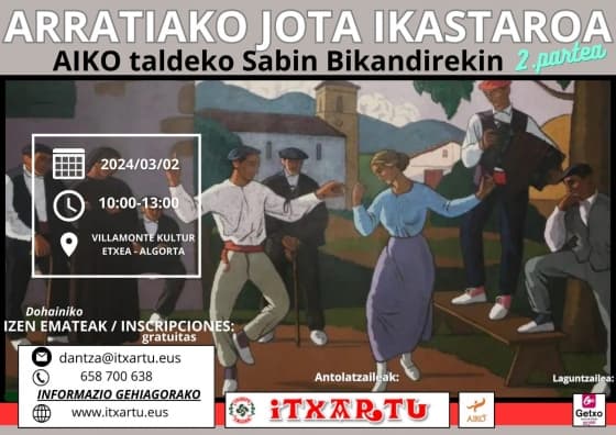 ARRATIAKO JOTA II, ikastaroa Algortan