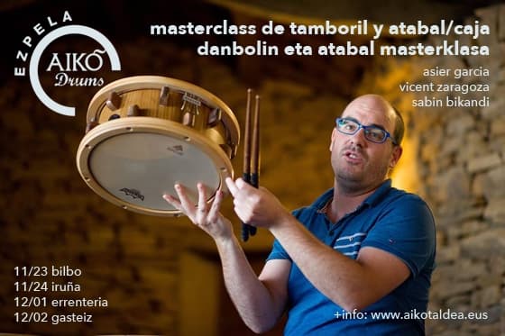 Masterclass de tamboril y atabal/caja / Danbolin eta atabal masterklasa