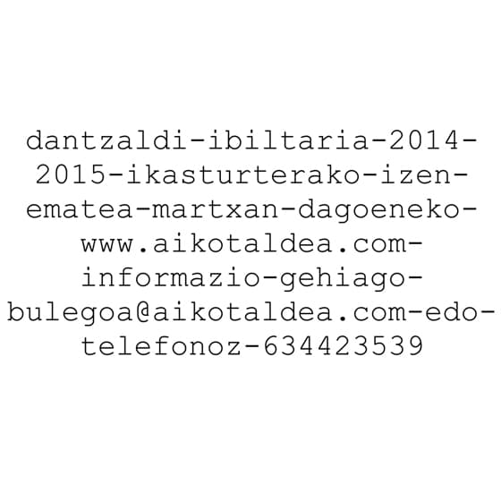 2014-15 Dantzaldi Ibiltaria