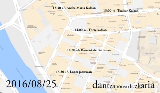 Bilboko Aste Nagusiko dantzapoteo eta bazkaria 2016