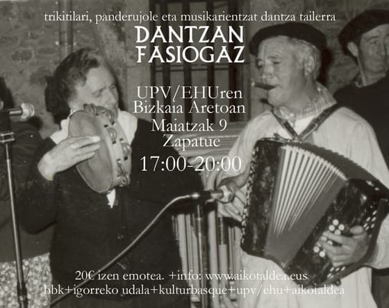 Dantzan fasiogaz: trikitilari, panderujole eta musikarientzat dantza tailerra
